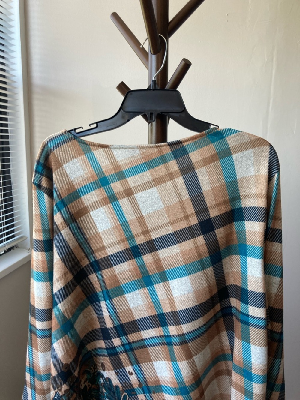 Ruby Rd plaid print floral print top casual business casual 2X - Picture 14 of 17